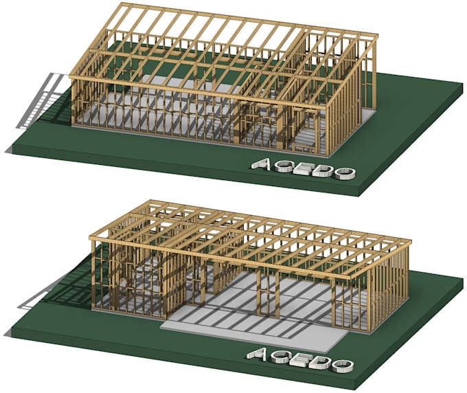 Bestseller - design wood framing for your house in bim