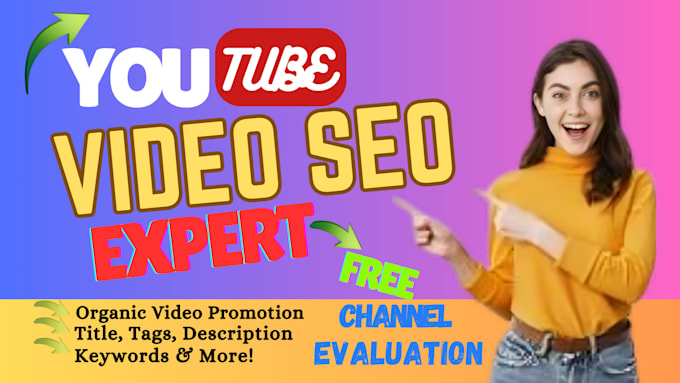 Gig Preview - Be your youtube video SEO expert for fast ranking, video promotion