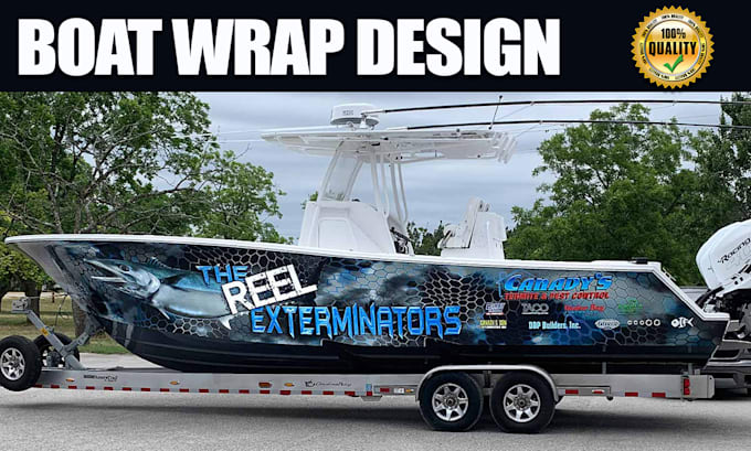 Gig Preview - Do ship wrap ,stunning boat and professional boat wrap design