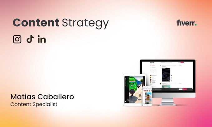 Gig Preview - Create and optimize your social media content strategy for growth