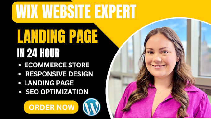 Gig Preview - Design high converting wix landing page  redesign landing page