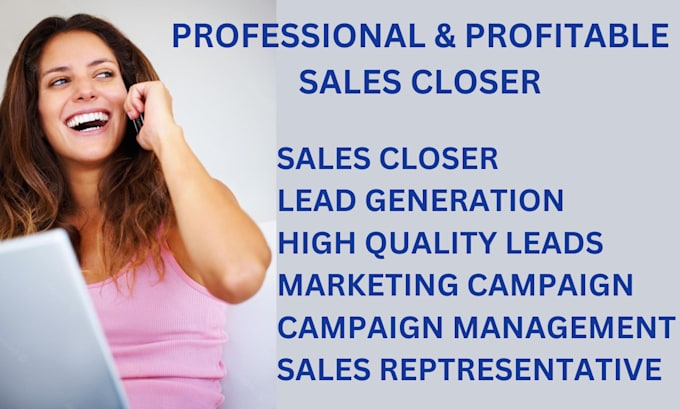 Bestseller - be your online sales closer, telemarketing sales closer, sales representative