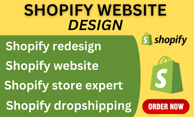 Gig Preview - Do shopify website design shopify redesign dropshipping store shopify website