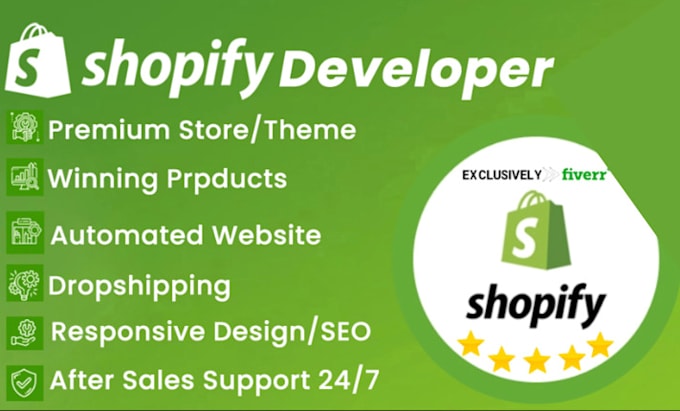 Gig Preview - Do shopify website design  shopify redesign dropshipping store  shopify website