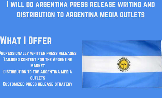 Bestseller - do argentina press release writing and distribution to argentine media outlets