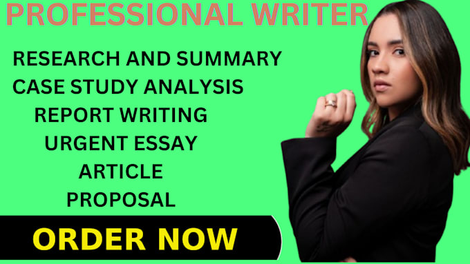 Gig Preview - Do research and summary writing,report, case study analysis, essay writing