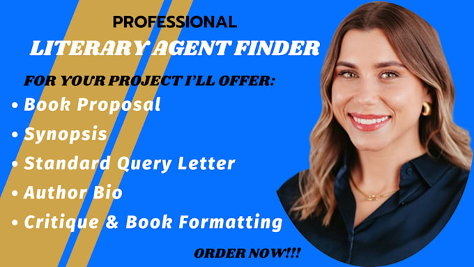 Gig Preview - Find active literary agent for your book, critique and write query letter