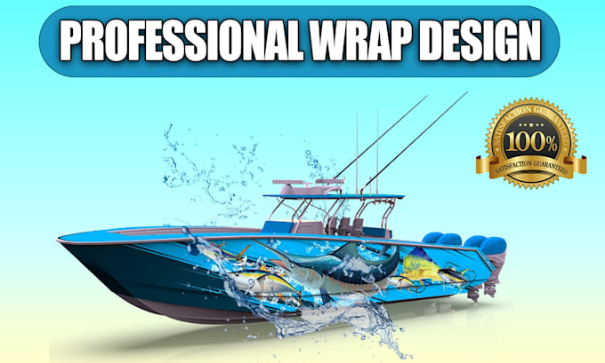 Gig Preview - Create unique boat wrap design or elegant boat wrap design