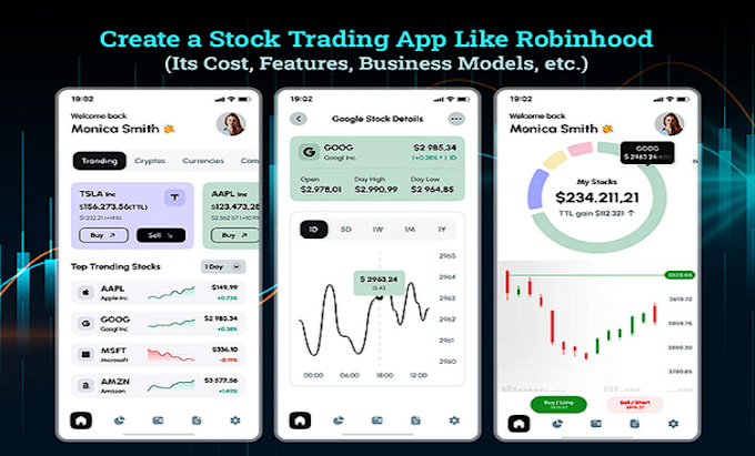 Gig Preview - Develop stock trading app trading website forex trading app crypto trading