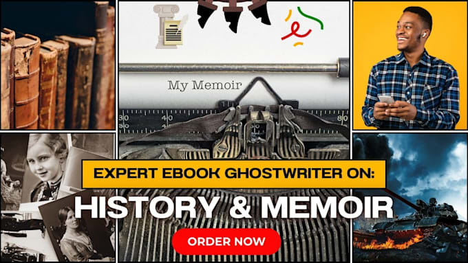 Gig Preview - Write history ebook, biography ebook writer, bio, ghostwriter, ebook formatting