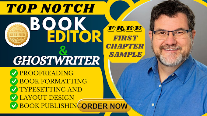 Gig Preview - Be your expert book editor and proofreader