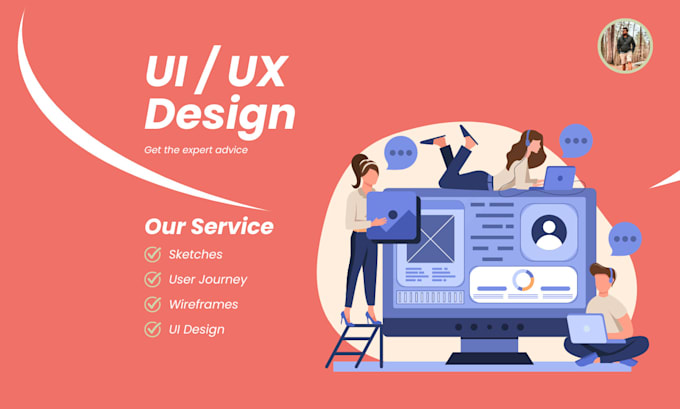 Gig Preview - Design creative UX UI for your website or mobile app in canada