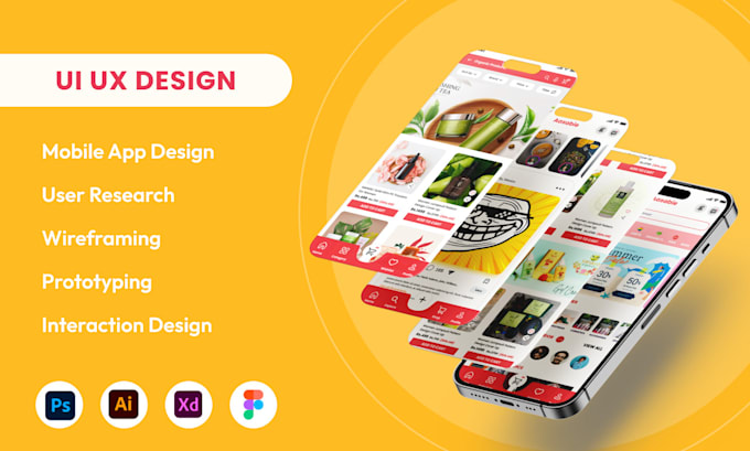 Bestseller - create professional UI UX designs with prototyping