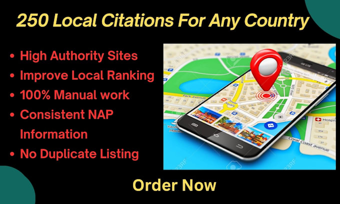 Gig Preview - Do local citations to boost your local SEO ranking