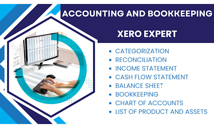 Gig Preview - Do your monthly bookkeeper in xero accounting software