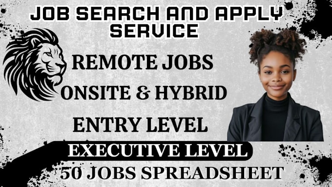 Gig Preview - Search and apply find remote work from home job with job application