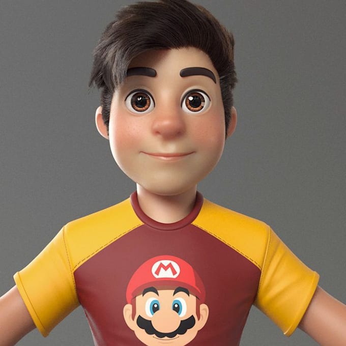 Gig Preview - Create 3d character modeling 3d cartoon character