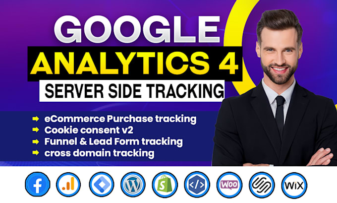 Gig Preview - Setup google analytics 4, ga4 ecommerce tracking on shopify