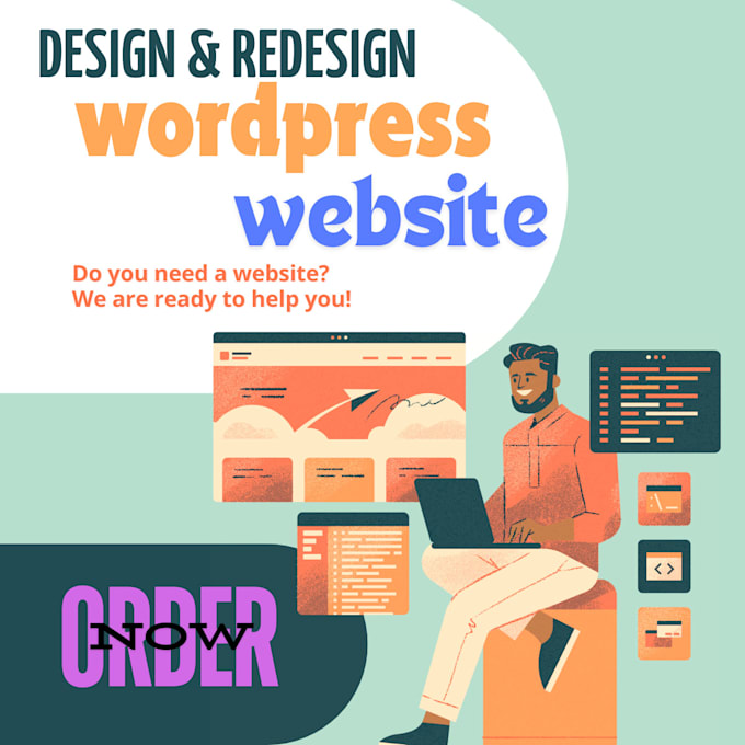 Gig Preview - Build a new wordpress website from the ground up, incorporating all the e