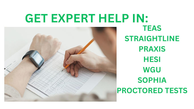 Bestseller - help with hesi, wgu,praxis, straighterline final and other proctored tests