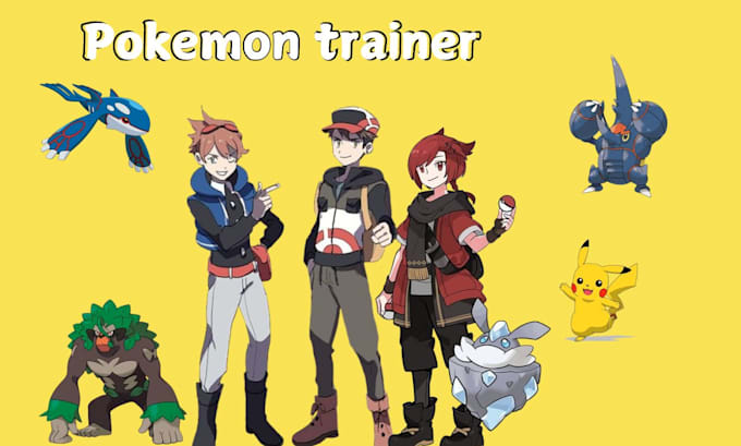 Bestseller - custom pokemon art, fakemon sprite sheet, pokemon trainer, danganronpa