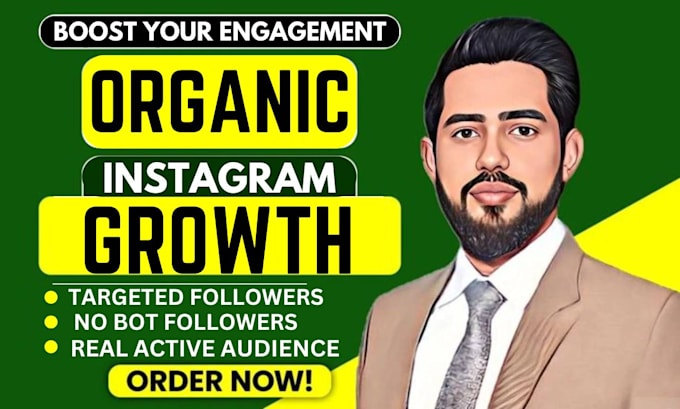 Gig Preview - Increase followers on instagram for organic growth