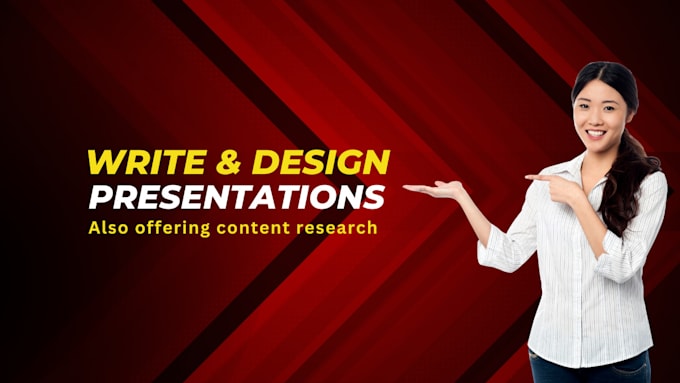 Gig Preview - Write content and design business presentations