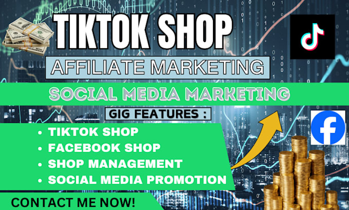 Gig Preview - Setup and manage affiliate marketing for your tiktok shop