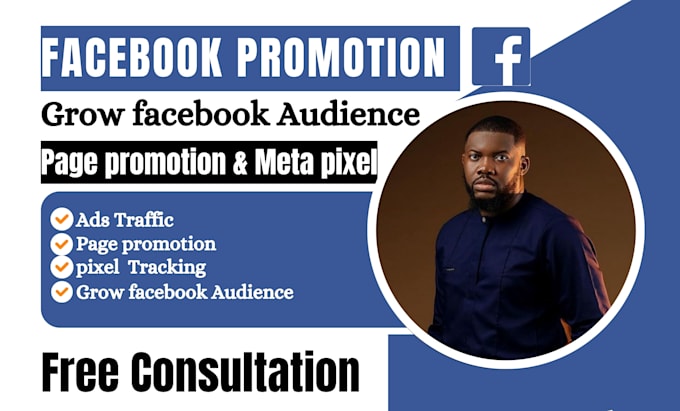 Gig Preview - Grow facebook audience, page promotion meta pixel ads traffic pixel tracking