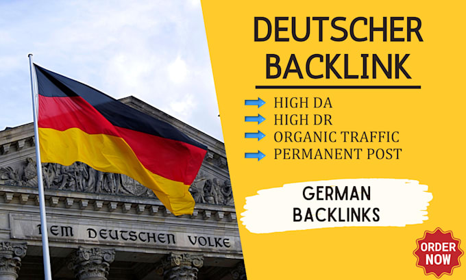 Gig Preview - Provide deutscher backlinks via german guest posts high da link building