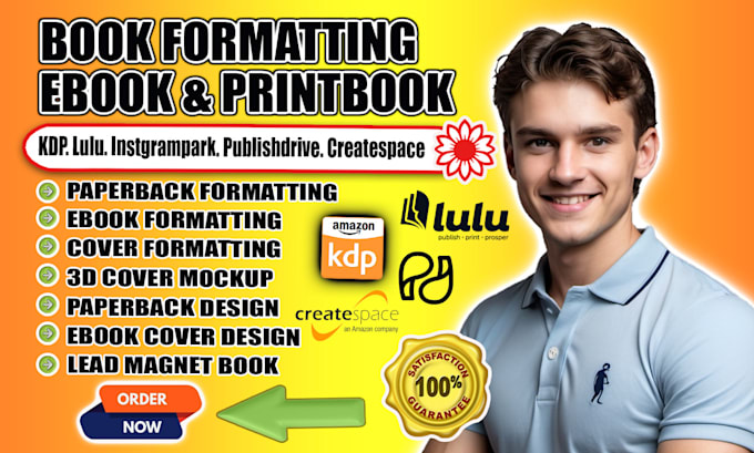 Gig Preview - Do book formatting for amazon kdp kindle book formatting, paperback formatting