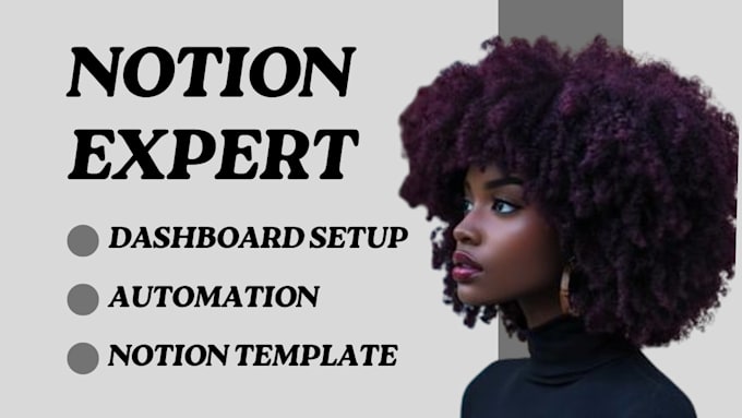 Gig Preview - Notion template design notion workspace notion consultation n8n automation