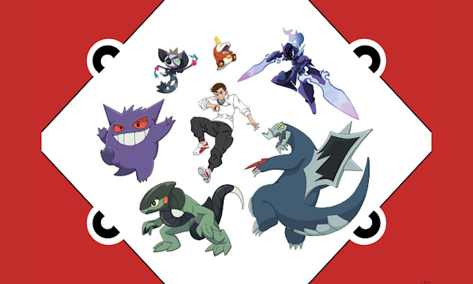 Gig Preview - Do pokemon emotes, pokemon pixel art, pokemon fakemon sprite, pokemon card art