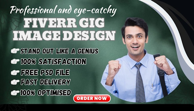 Bestseller - design fiverr gig image gig thumbnail gig cover gig promotion fiverr gig seo