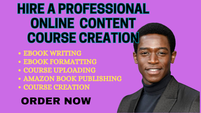 Gig Preview - Write online course content for any subject