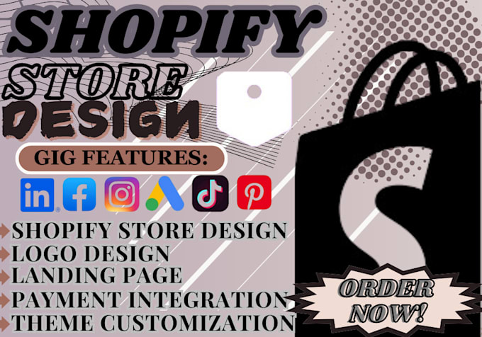 Gig Preview - Shopify website redesign shopify website design shopify dropshipping store