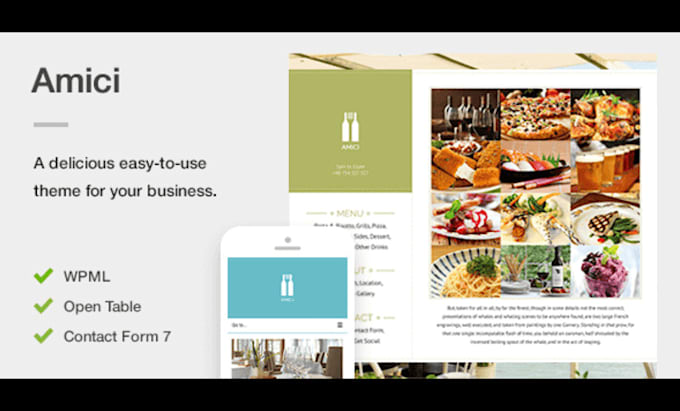 Gig Preview - Setup food truck, restaurant, café, bar, pub, club website and landing pages