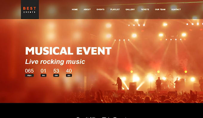 Gig Preview - Build, design conference website ,event website ,ticket website ,event planning