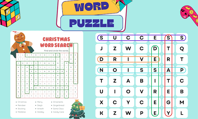 Gig Preview - Niche based sudoku crossword, maze word search puzzle book cover for amazon kd