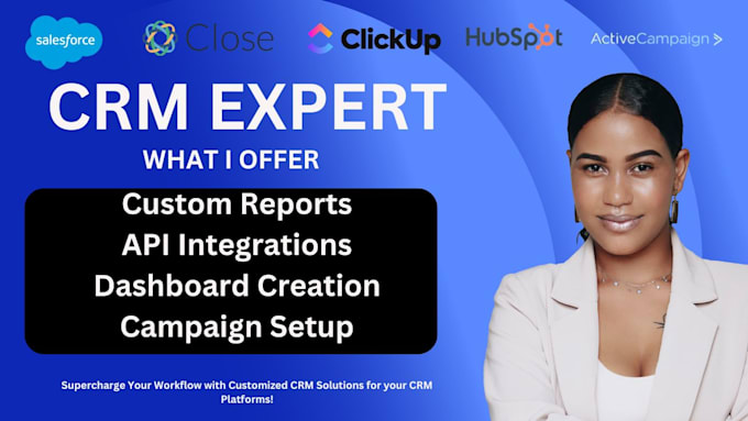 Gig Preview - Setup salesforce cloud hubspot close activecampaign clickup crm