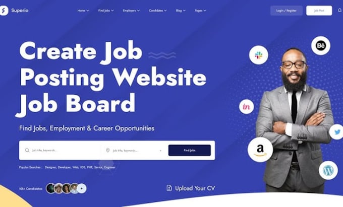 Gig Preview - Design recruitment website, job portal, job board recruitment agency website