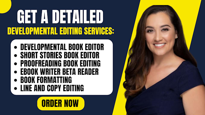 Gig Preview - Provide expert developmental book editing line structural editing for your story