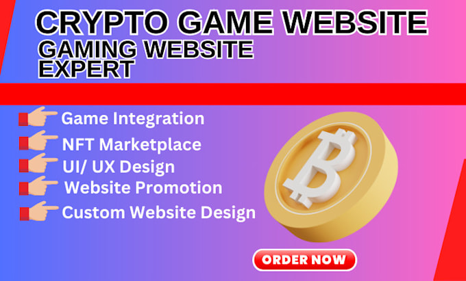 Gig Preview - Crypto, nft, ico, game, presale, token, website or landing page app UI for game