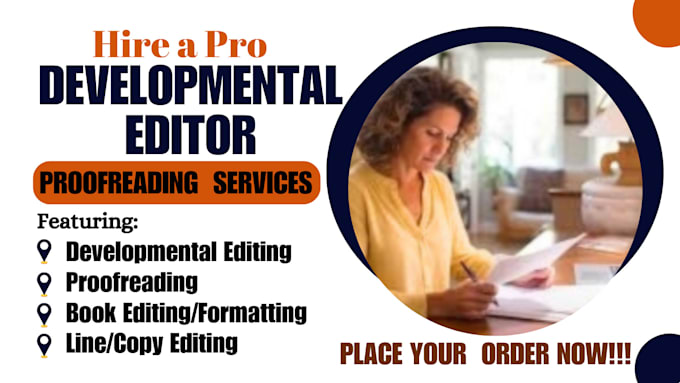 Gig Preview - Do developmental editing proofreading formatting for manuscript fiction novel