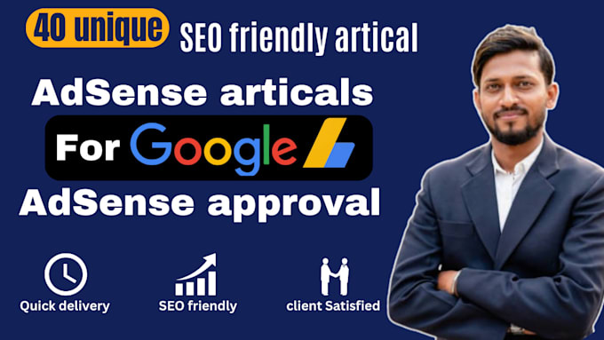 Gig Preview - Write 42 unique SEO articles for google adsense approval