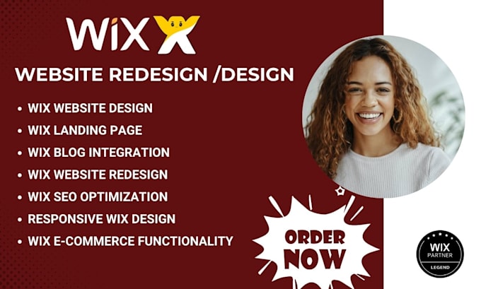 Gig Preview - Do wix website redesign wix website design wix online store