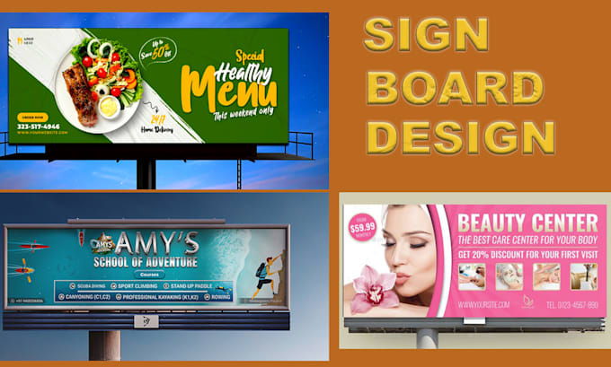 Gig Preview - Design professional yard sign, sign board and signage design