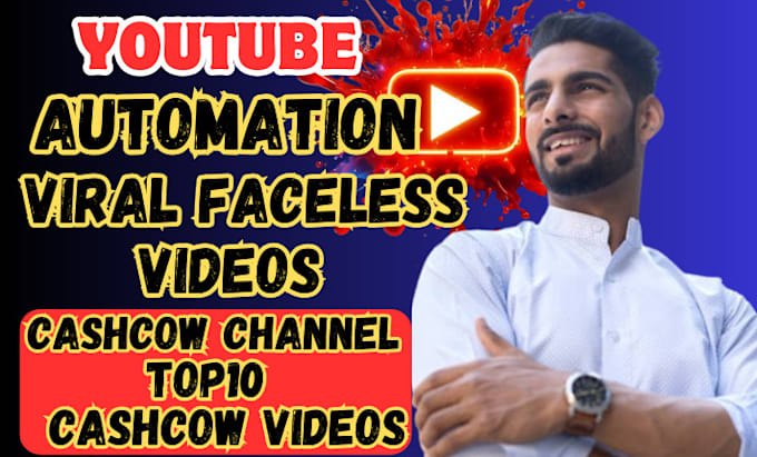 Gig Preview - Create cash cow youtube automation channel, top10 2024 faceless videos