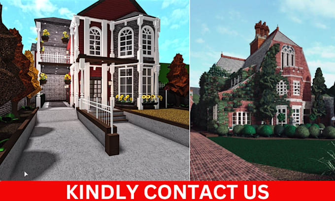 Gig Preview - Be your bloxburg house builder, build custom bloxburg mansion roblox bloxburg