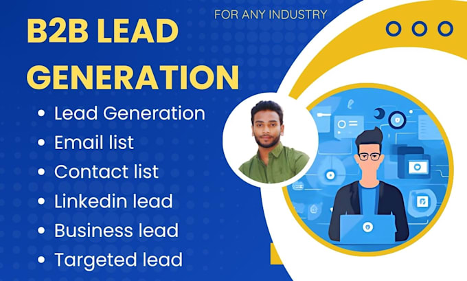 Gig Preview - B2b lead generation, business leads  for any industry